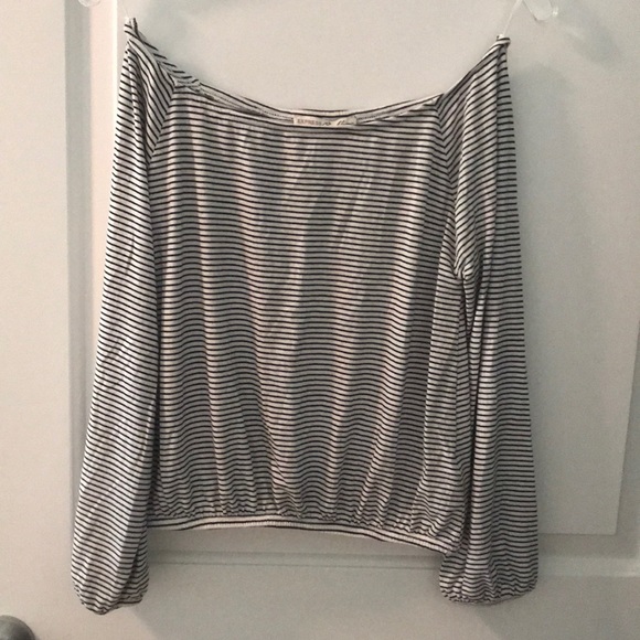 Striped off the shoulder top! Super cute! - Picture 2 of 5